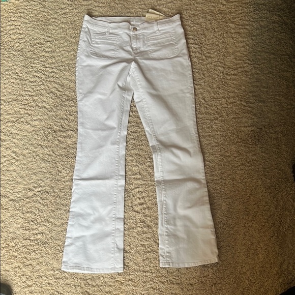 LOFT Pants - LOFT Modern Bootcut White Jeans